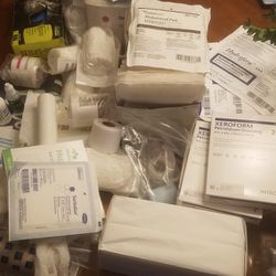 Huge Box Of New Wound Care Supplies