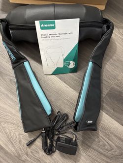 Homedics Black and Teal Neck & Shoulder Shiatsu Massager with Heat