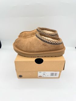 UGG Tasman II Kids Chestnut Slippers Size 12