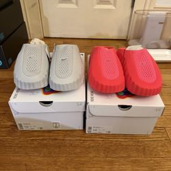 Nike Mind 001 Slide Grey & Solar Red size 10