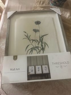 Threshold 3-Piece Botanical Wall Art Set
