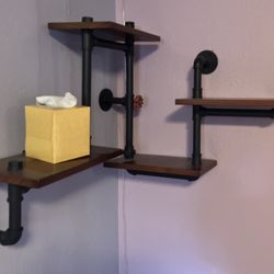 Industrial bookshelf