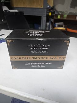 Cocktail Smoker Box Kit with Smoking Gun – New Open Box