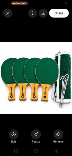 Spalding Paddleball Set 4 Paddles Net Balls & Accessories Vintage Outdoor Game