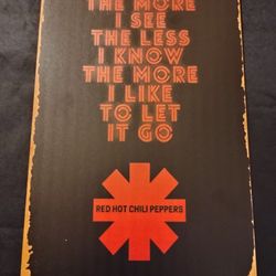Red Hot chili peppers 8 inch x 12 inch Wall Decor NEW