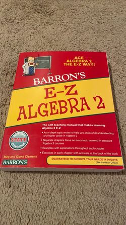 Barron's E-Z Algebra 2 Textbook