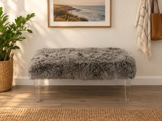 Gray Accent Bench