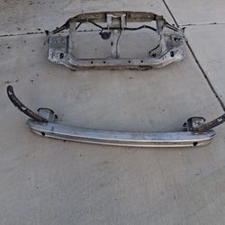 1996 to 2000 Honda Civic OEM radiator core support & front bumper reinforcement bar