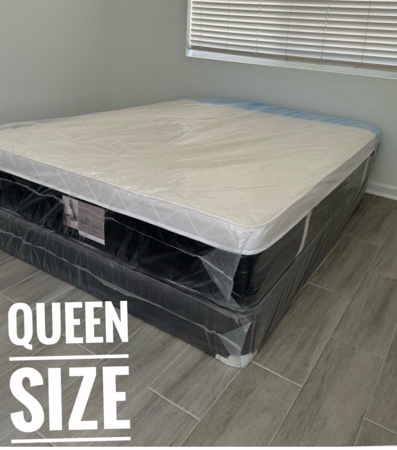 Queen Mattress Set Plush PillowTop β Brand New β Same Day Delivery Available π