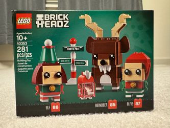 LEGO Brickheadz Reindeer, Elf and Elfie 40353 (New & Sealed) $25