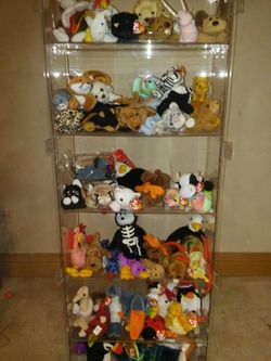 BEANIE BABIES IN ACRYLIC CASE