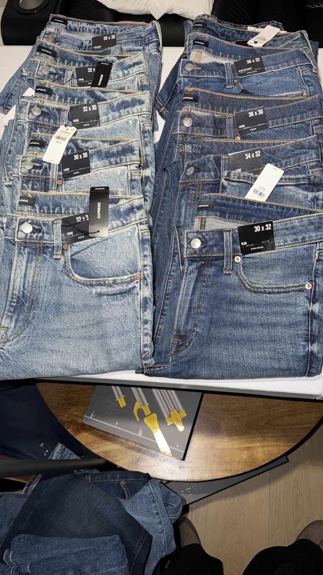 New Mens Jeans Express And Hollister 