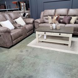 Comfy Reclining Sofa Set