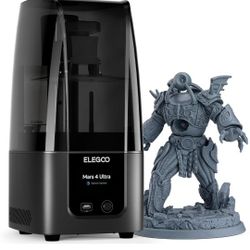 ELEGOO Mars 4 Ultra MSLA 3D Printer with 7" 9K LCD, Wi-Fi, ACF Release Liner Film - 6.5 x 6.04 x 3.06 inches Printing Size