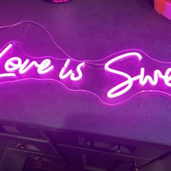 Love Is Sweet Sign 23 Inches By 5  