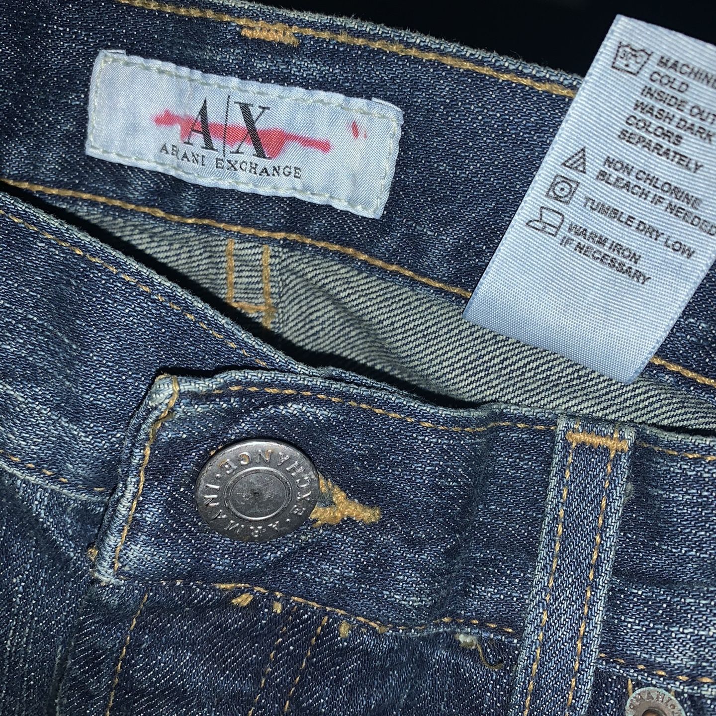 Armani Exchange Button Fly Jeans