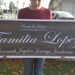 Last Name Signs $145