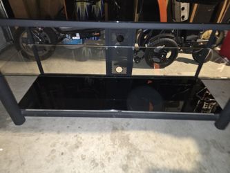 Glass TV Stand Entertainment Center