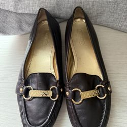 Coach Brown Loafer Heels