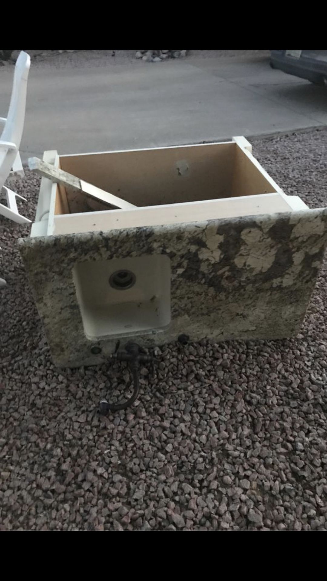 Free 48in cabinet with granite counter top