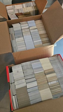 3 boxes of mixed cards all base/commons