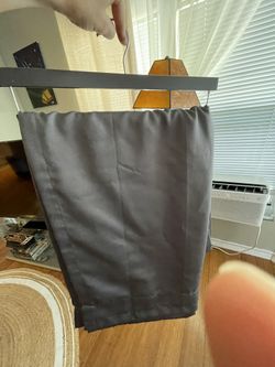 2 Grey Curtain Panels