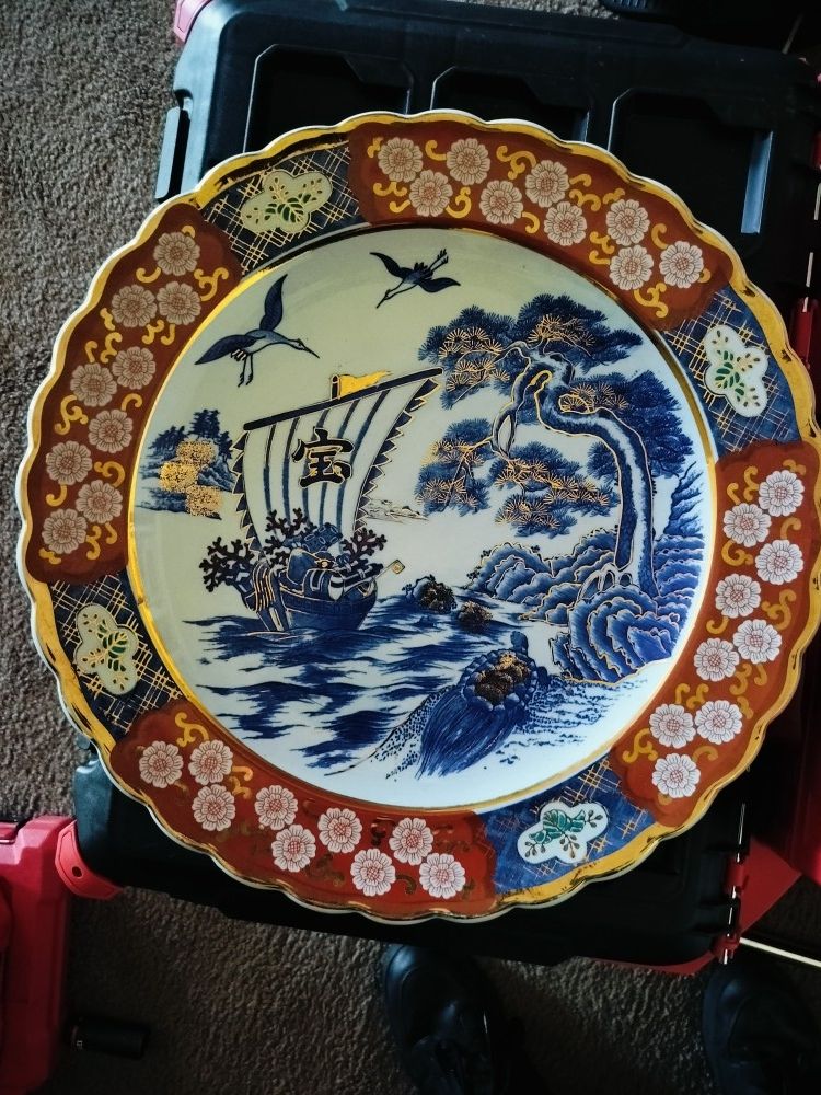 Antique Japanese Imari charger 16 Inch