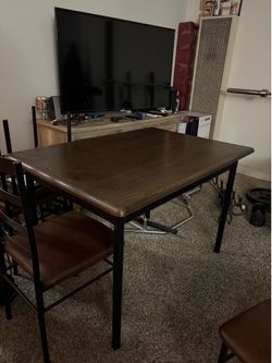 Table and 4 chairs