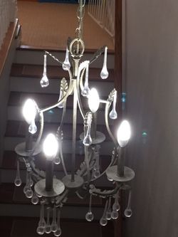 Silver chandelier