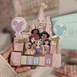 Disney Princess Cake Topper Party Decorations Party Favors Customized