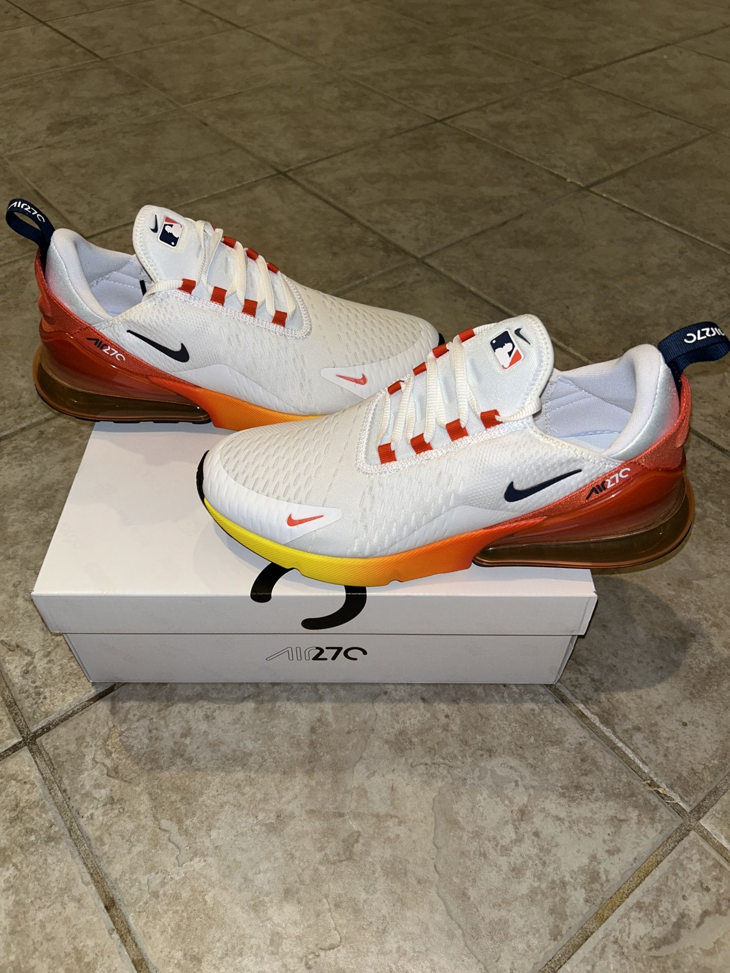 Nike Air Max and 270 Houston Astros MLB Sneakers Size 11