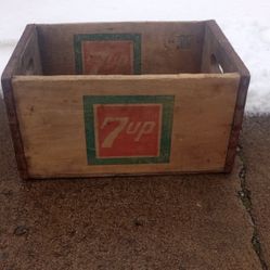 Vintage Wooden 7up Crate 