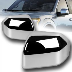 For 2015-2020 Ford F-150 F150 Mirror Chrome Replacement Side Mirror Covers Cap -(2-MC-2240