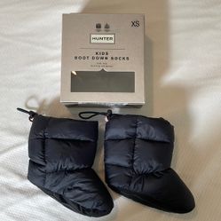 Hunter KIDS BOOT DOWN SOCKS (XS Black) 