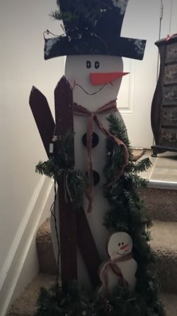 Lighted snowman