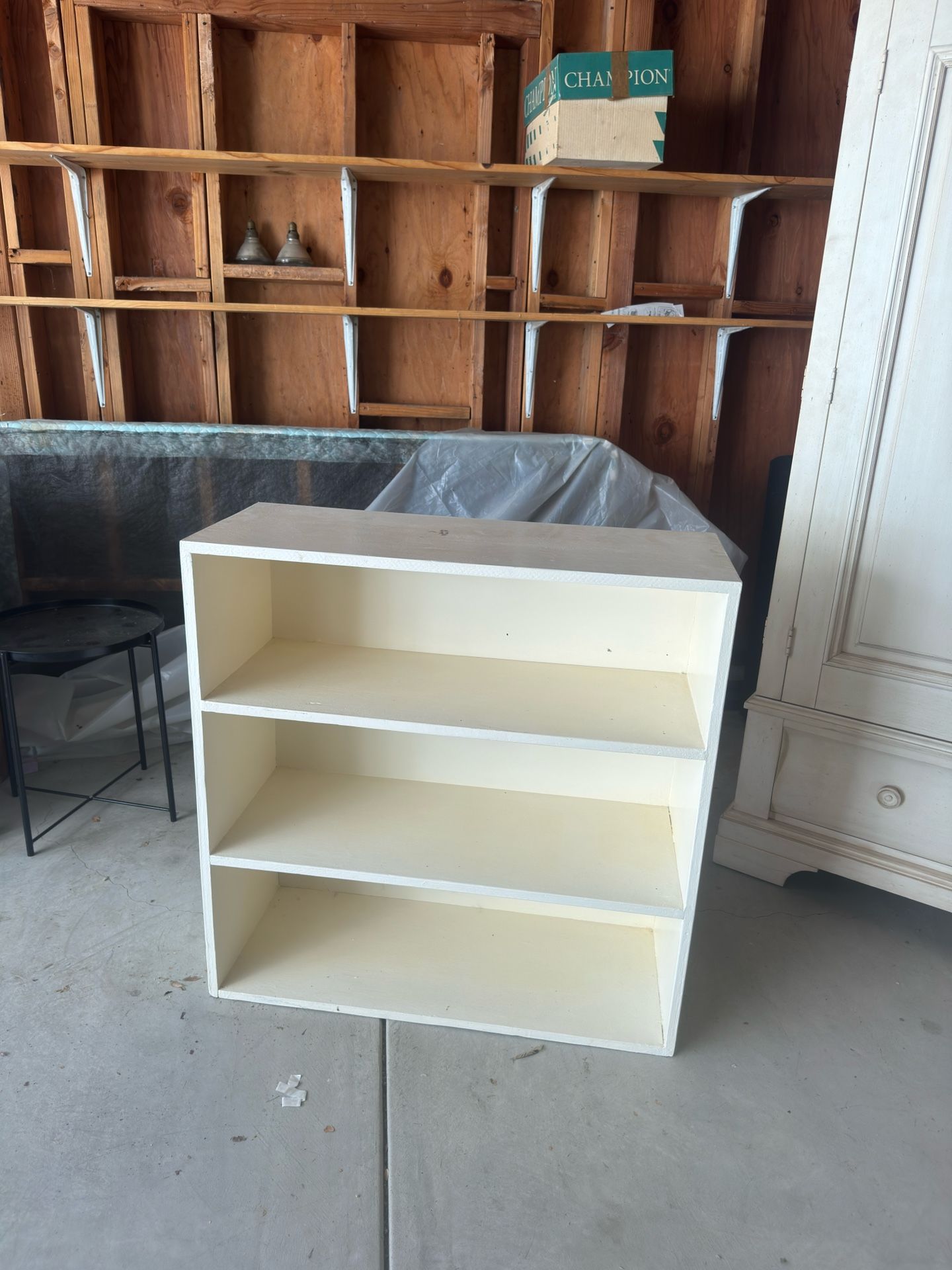 Compact White Bookshelf