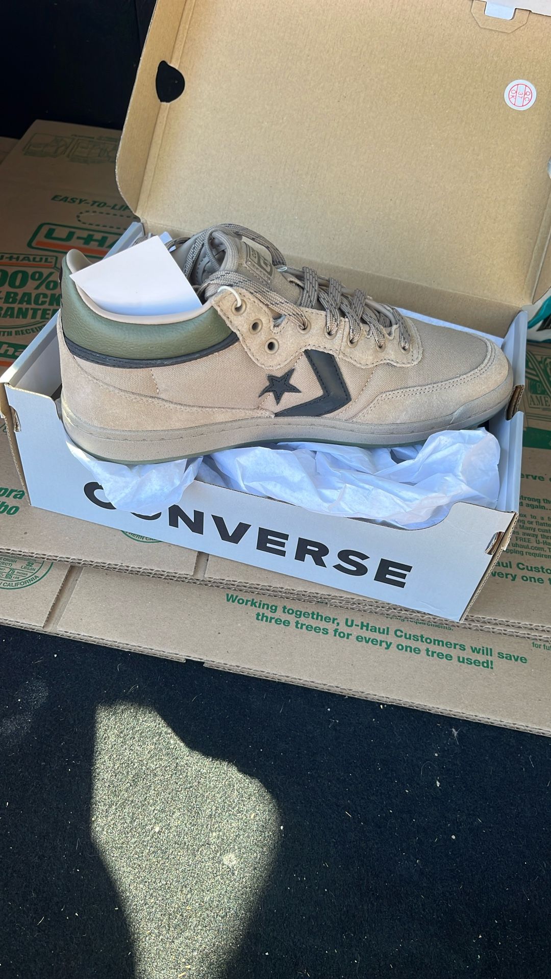 Brown Converse Fastbreak Pro Mid Mens Size 8.5 New