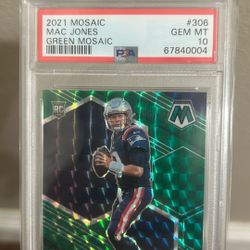 2021 PANINI MOSAIC | GREEN MOSAIC ROOKIE CARDMAC JONES 306