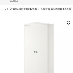 Wardrobe With 2 doors White.