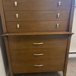 Mid century modern wooden dresser