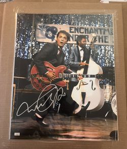 Michael J Fox Signed Back To The Future 16x20. Celebrity Authentics Cert. 