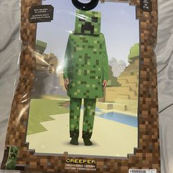 Minecraft Creeper Halloween Costume Size M