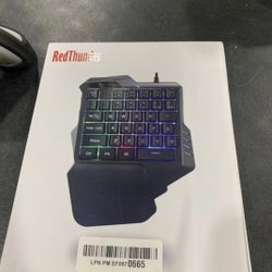 RedThunder One Handed Gaming Keyboard RGB 
