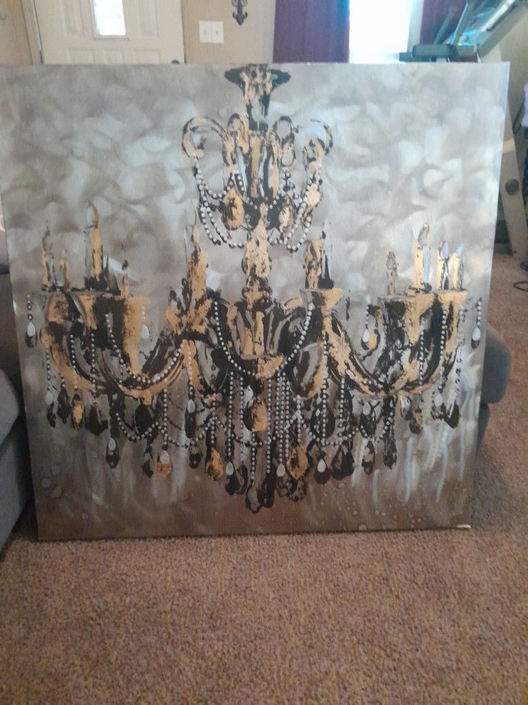 Large Chandelier Canvas