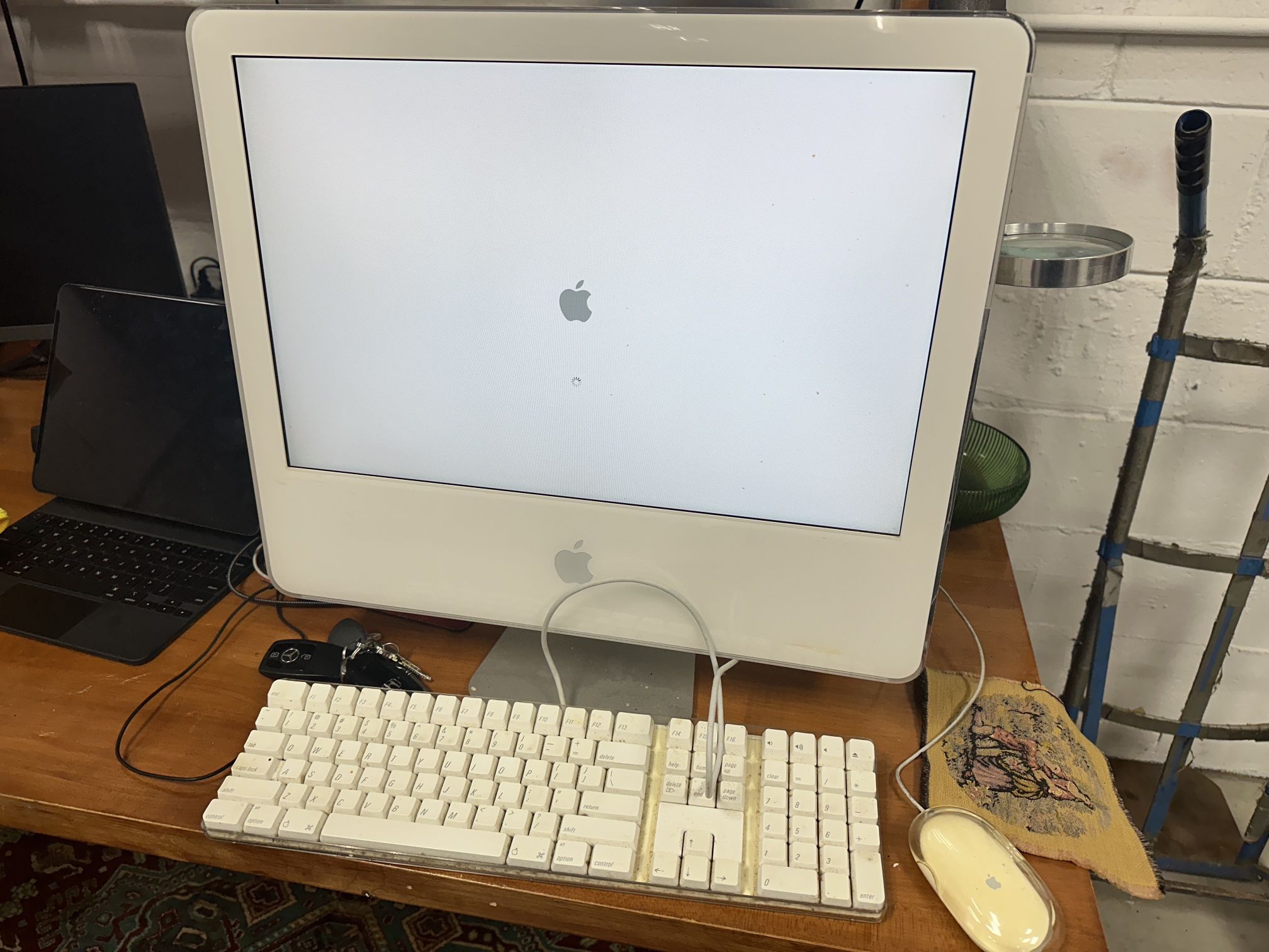 2004 2005 Apple iMac G5 # M9250LL/A A1076 - Desktop Monitor Computer & Keyboard Mouse in Original Box — Parts - Vintage Electronics