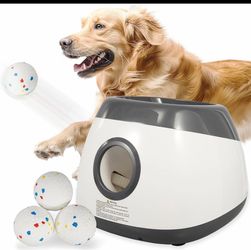 Automatic Dog Ball Launcher for Large Dogs Interactive Toy with 3 Range Modes