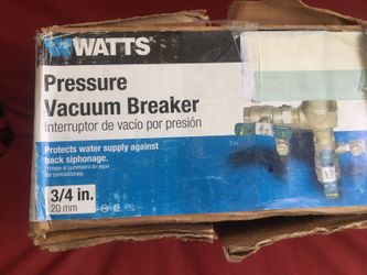 Watts Pressure Vacuum Breaker