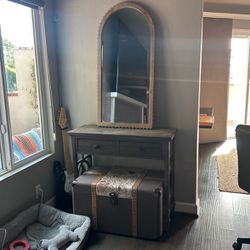Mirror Desk And Trunk