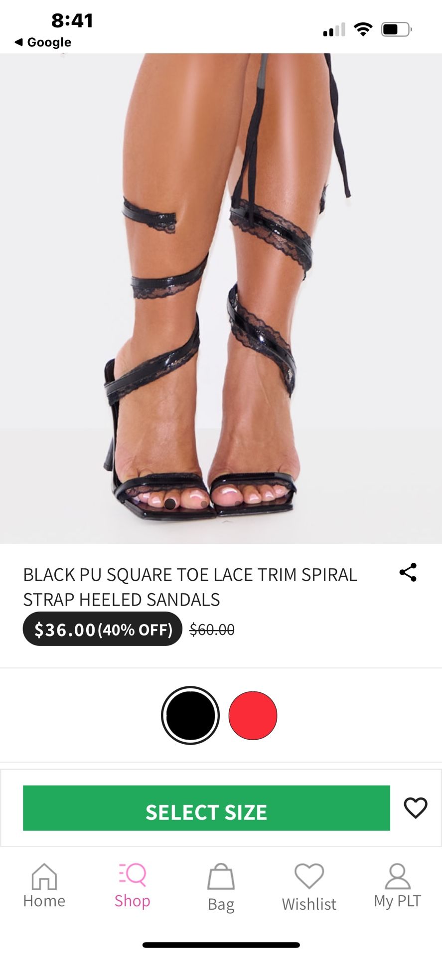 Black laced heels