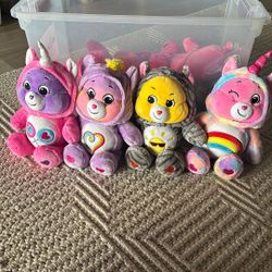 14” 4pcs Care Bears Stuffed Animals set Is $32 Or $8 Each